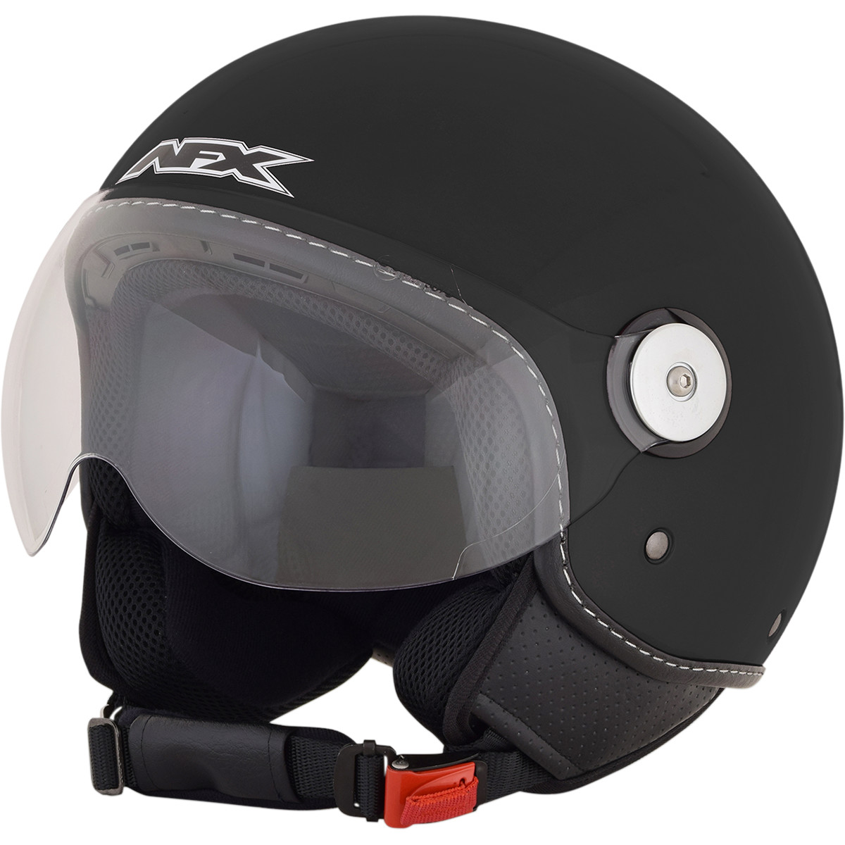 ŠALMAS AFX FX 33 SCOOTER GLOSS JUODAS