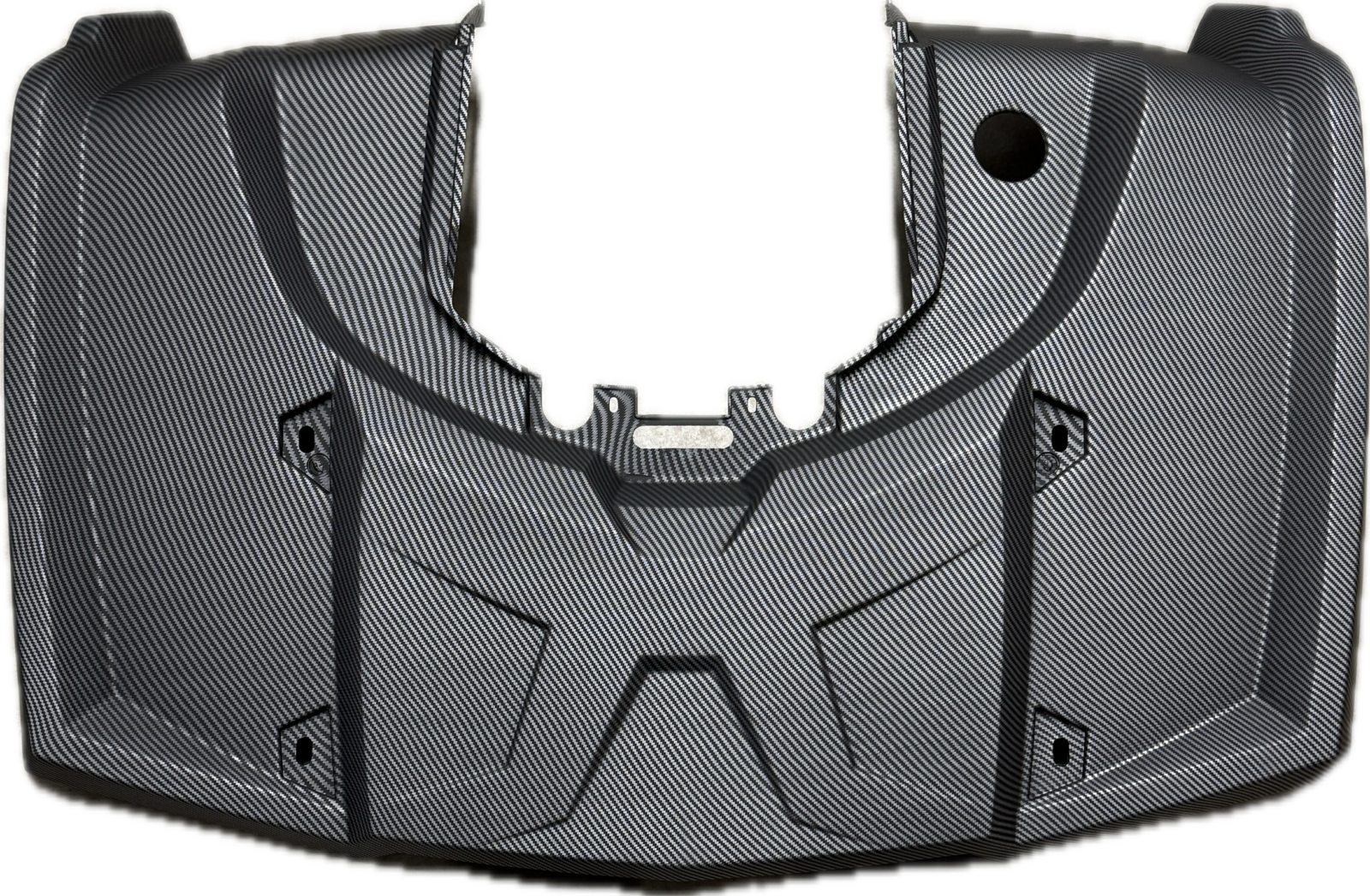 AODES/UPMOTO 650/850/1000 Galinis plastikas BLACK CARBON 17010202350