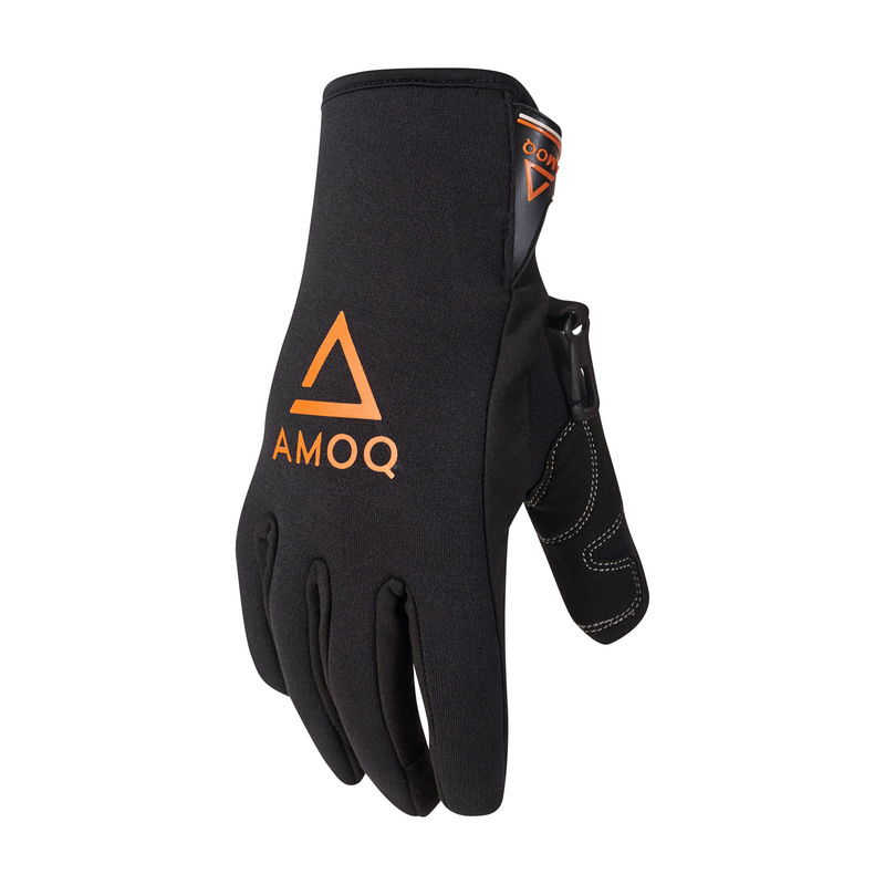 PIRŠTINĖS AMOQ NEOPRENE JUODA/ ORANŽINĖ