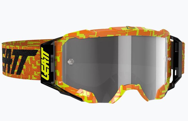 AKINIAI LEATT VELOCITY 5.5 NEONINĖ ORANŽINĖ–ŠVIESIAI PILKA