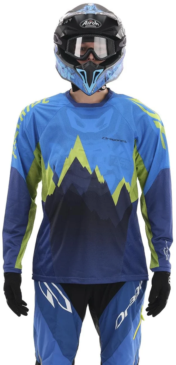MOTO MARŠKINĖLIAI DRAGONFLY ENDURO FREERIDE MĖLYNI