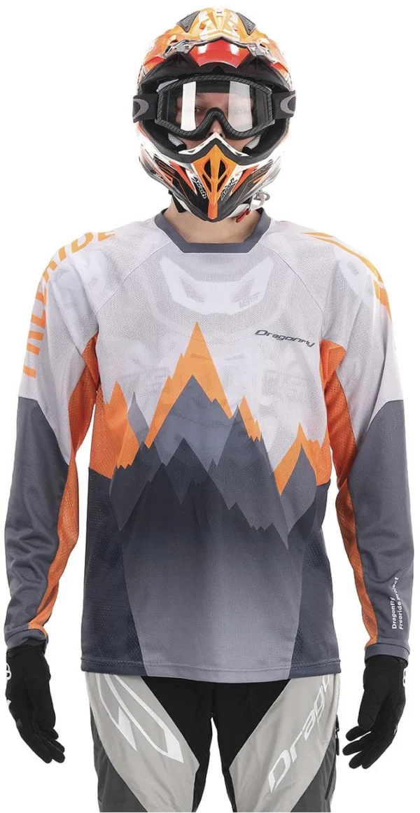 MOTO MARŠKINĖLIAI DRAGONFLY ENDURO FREERIDE PILKI