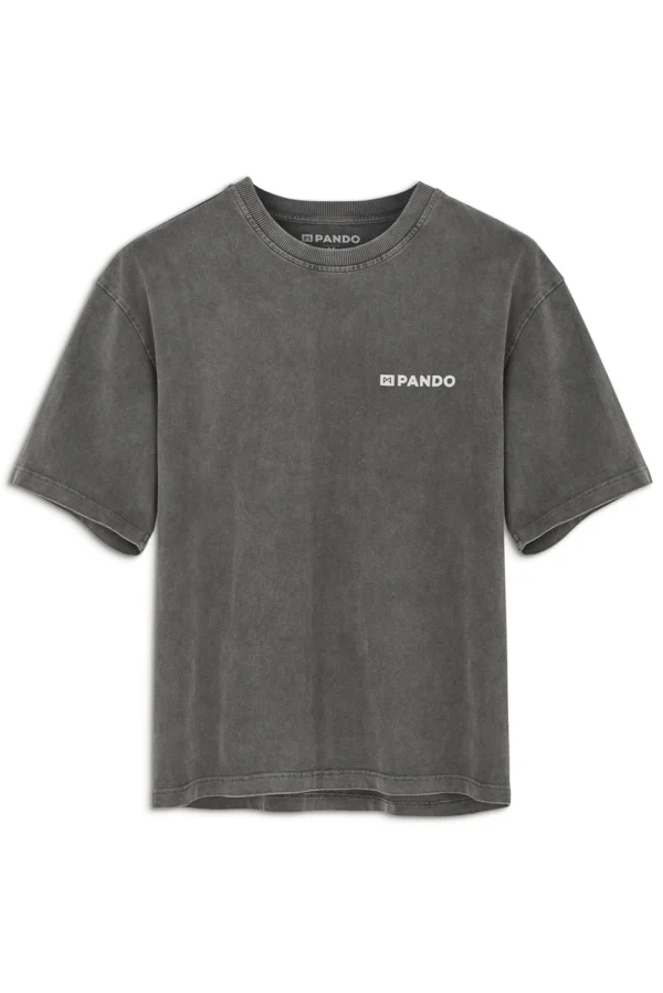 MARŠKINĖLIAI PANDO MOTO ALEX RUNA „ACID WASHED“ OVERSIZED MOTOCIKLININKAMS UNISEX