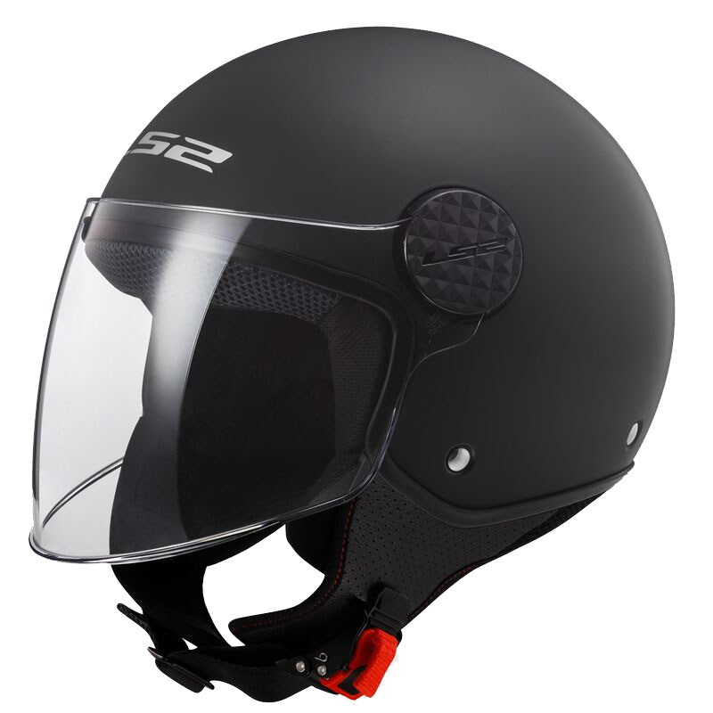 ŠALMAS LS2 SPHERE II SOLID MATINIS JUODAS