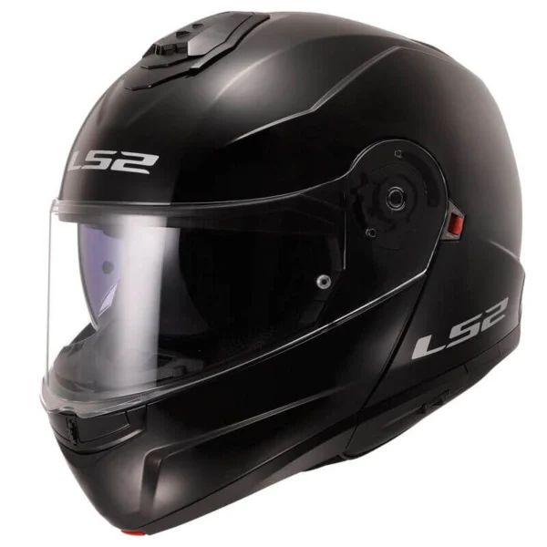 ŠALMAS LS2 STROBE II SOLID BLIZGUS JUODAS