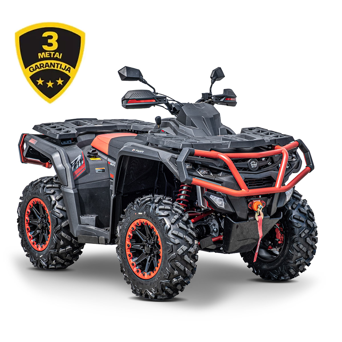 AODES Pathcross 1000S EPS V-Twin T3b KETURRATIS JUODAS CARBON