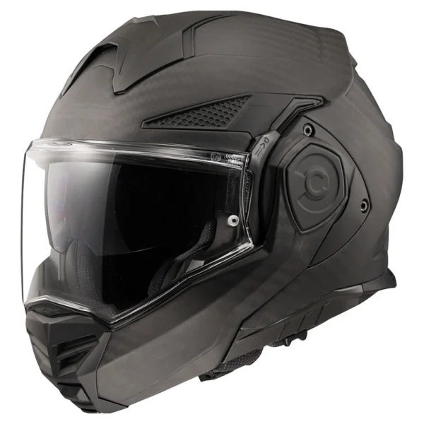 ŠALMAS LS2 FF901 ADVANT X SOLID CARBON – MATINĖ JUODA SPALVA