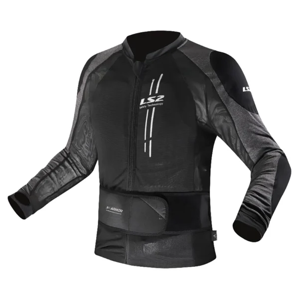 STRIUKĖ LS2 X-ARMOR VYRAMS – JUODA / SIDABRINĖ