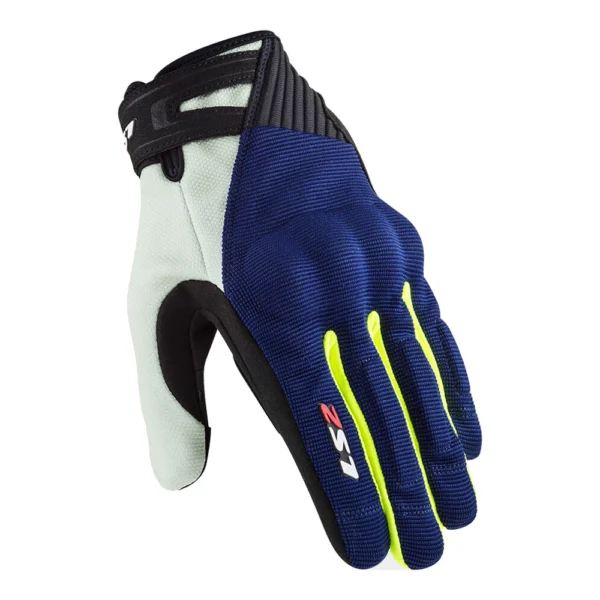 PIRŠTINĖS LS2 DART II VYRAMS – MĖLYNOS / HI-VIZ GELTONOS
