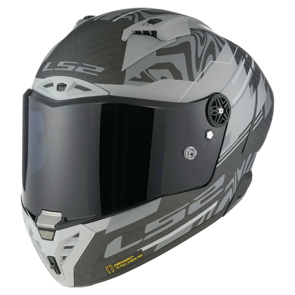ŠALMAS LS2 FF805 THUNDER GP AERO POLAR – MATINĖ JUODA
