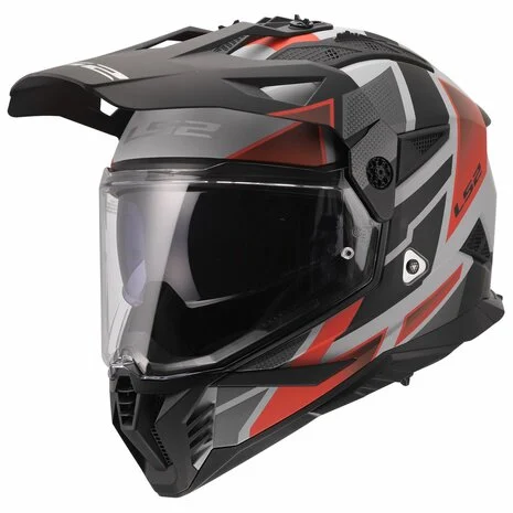 ŠALMAS LS2 MX702 PIONEER II BLOCK – PILKA RAUDONA SPALVA