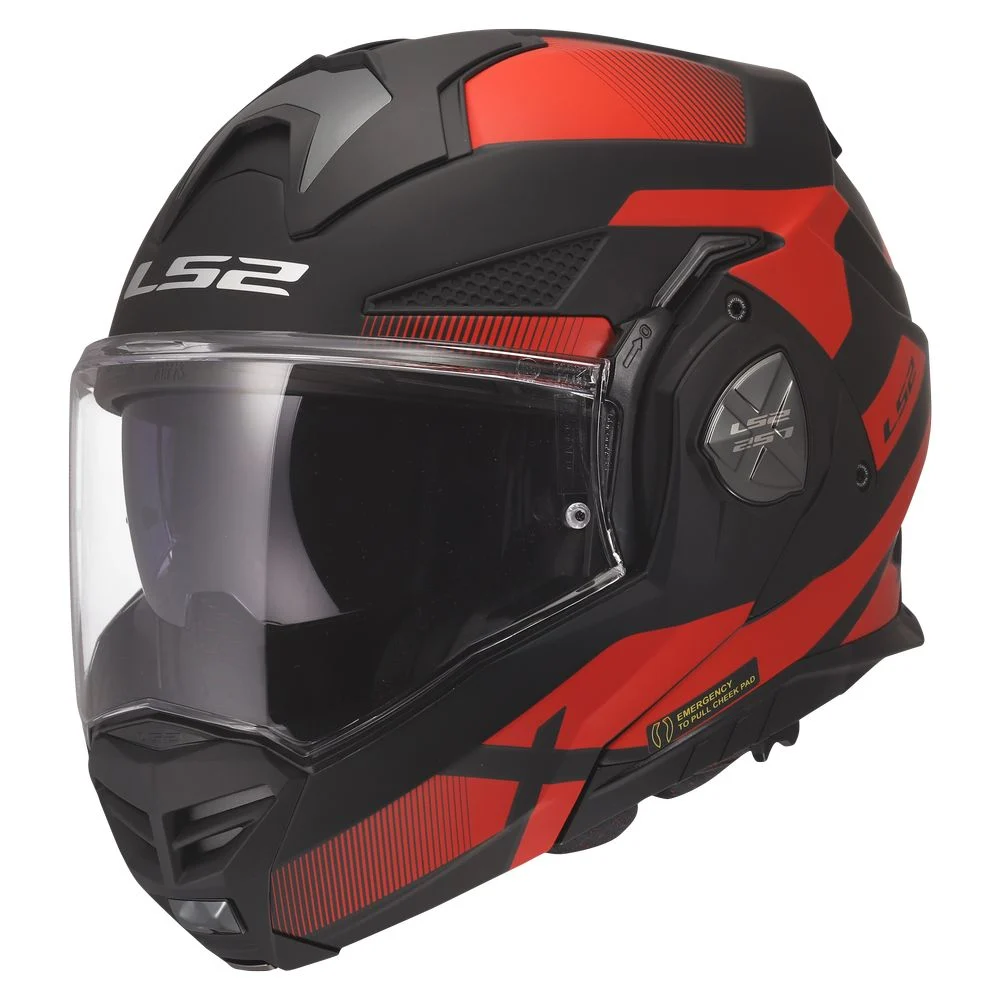 ŠALMAS LS2 FF901 ADVANT X NOVA – JUODA / RAUDONA SPALVA