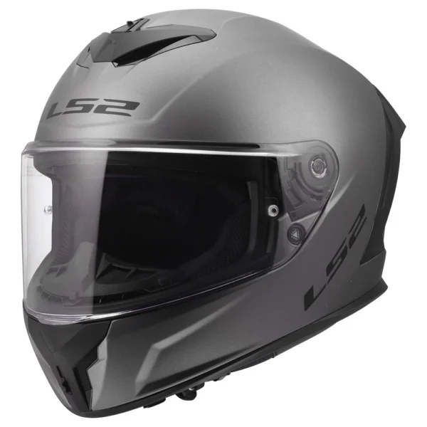 ŠALMAS LS2 FF820 RAPID III SOLID – MATINĖ TITANO SPALVA