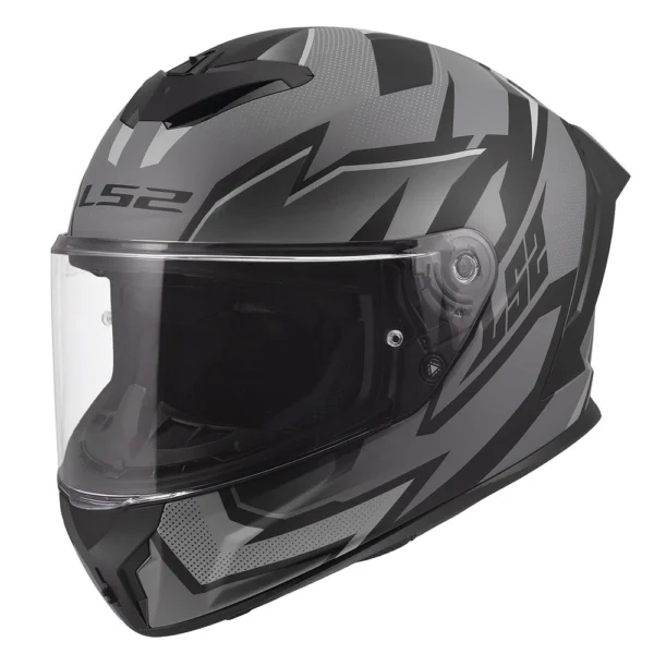 ŠALMAS LS2 FF820 RAPID III XTREM – JUODA / PILKA SPALVA