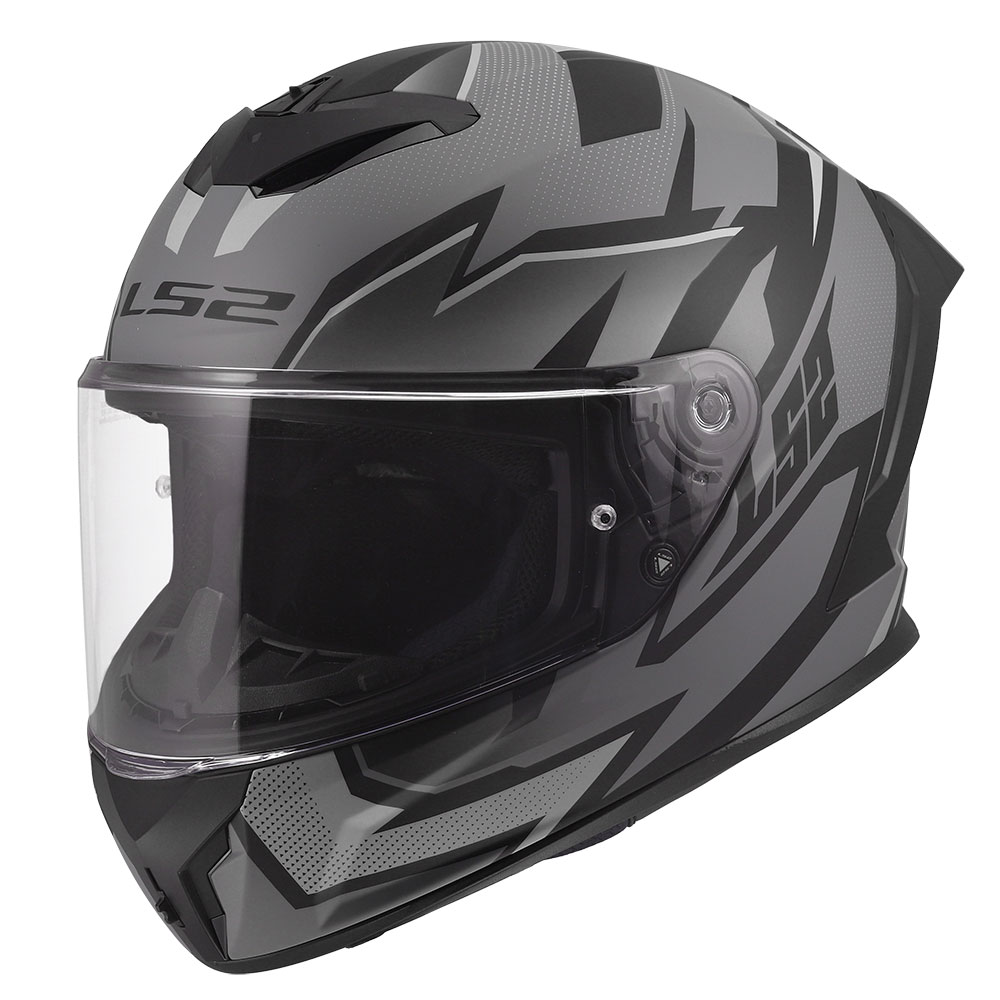 ŠALMAS LS2 FF820 RAPID III XTREM – JUODA / PILKA SPALVA