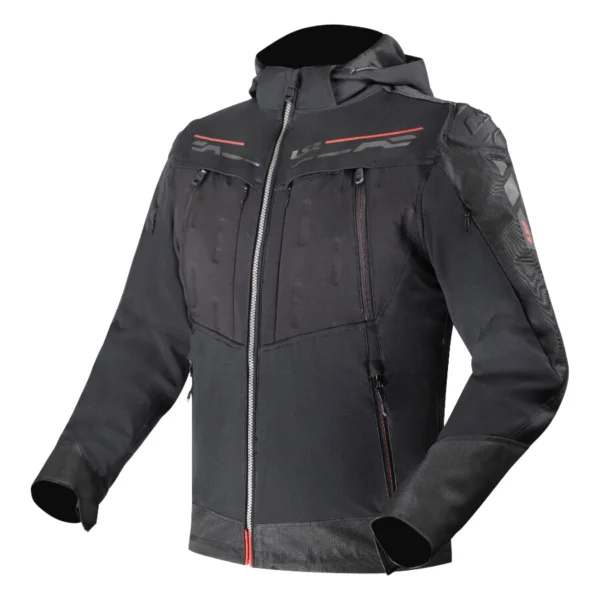 STRIUKĖ LS2 ZIRCONIUM EVO VYRAMS – JUODA / RAUDONA