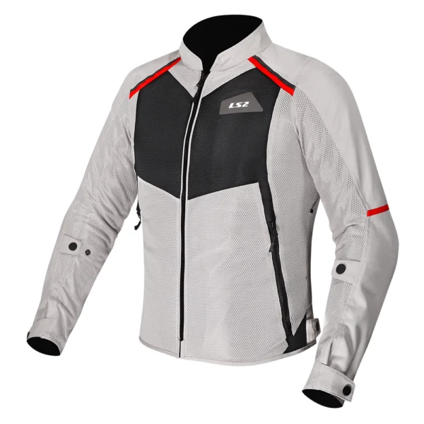 STRIUKĖ LS2 BREEZE MOTERIMS – PILKA / JUODA / RAUDONA