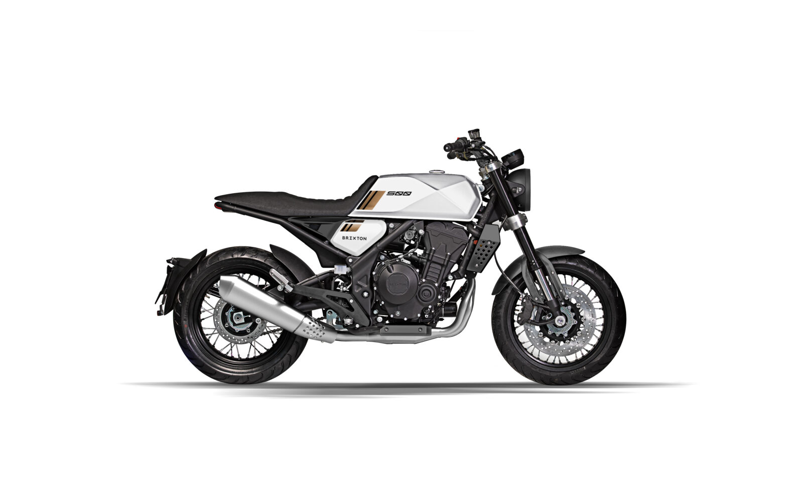 BRIXTON CROSSFIRE 500 ABS BULLET SILVER MATT