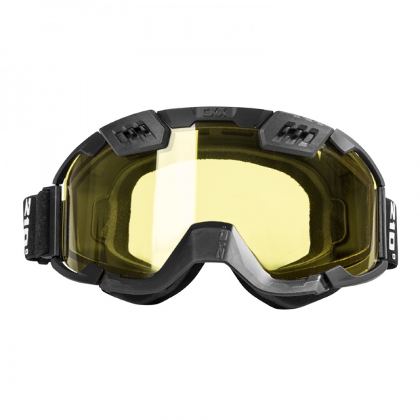 AKINIAI CKX GOGGLE 210° JUODU / GELTONU STIKLIUKU