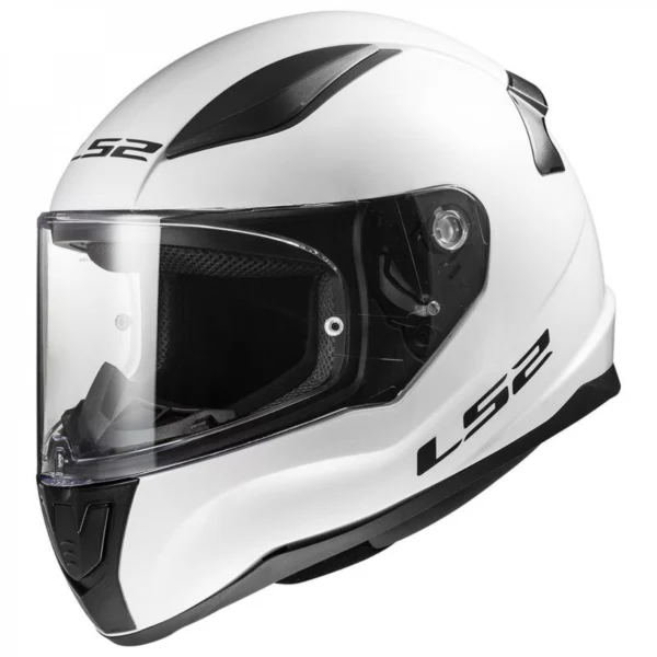 ŠALMAS LS2 RAPID II SOLID BLIZGUS BALTAS