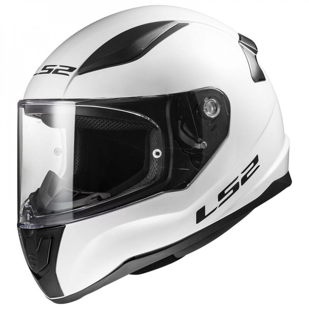 ŠALMAS LS2 RAPID II SOLID BLIZGUS BALTAS
