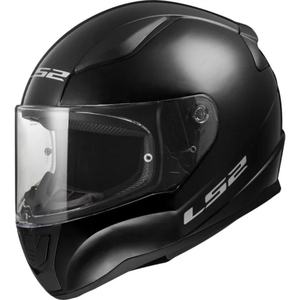 ŠALMAS LS2 RAPID II SOLID BLIZGUS JUODAS