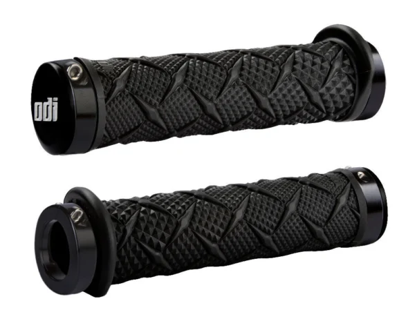 ODI GUMINĖS RANKENĖLĖS X-TREME ATV GRIPS 130MM BLACK W/BLACK LOCK-ON