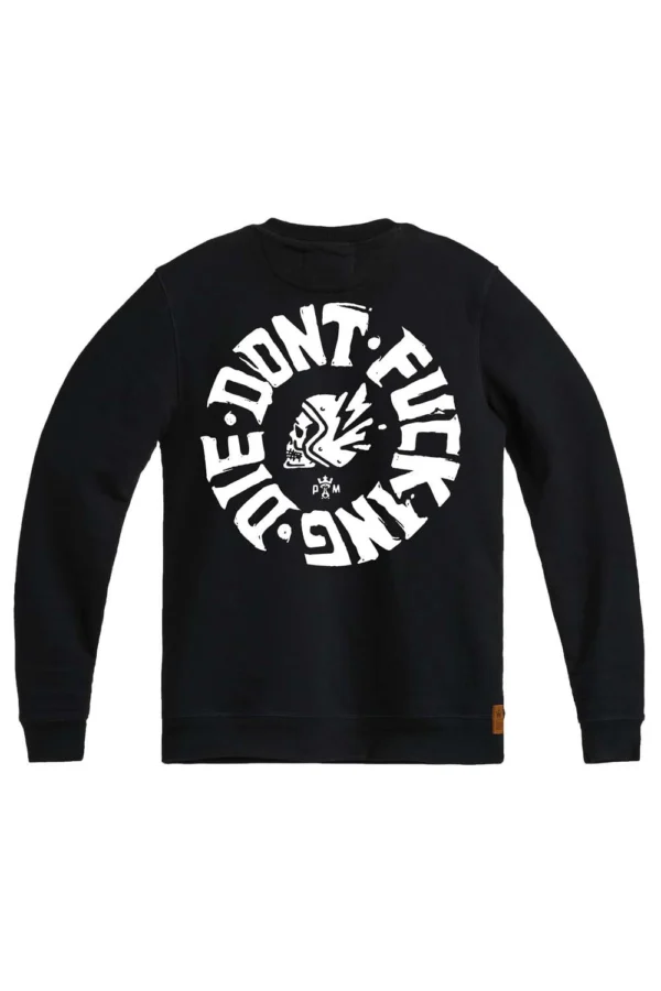 DŽEMPERIS PANDO MOTO JOHN DON’T DIE JUODAS UNISEX