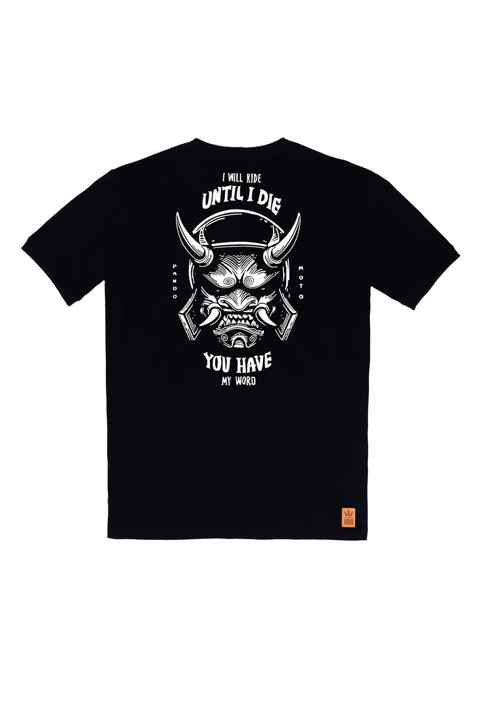 MARŠKINĖLIAI PANDO MOTO MIKE TILL DIE JUODI UNISEX