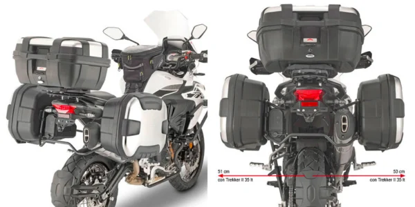 DAIKTADĖŽIŲ TVIRTINIMO GIVI RĖMAS BENELLI TRK 502X